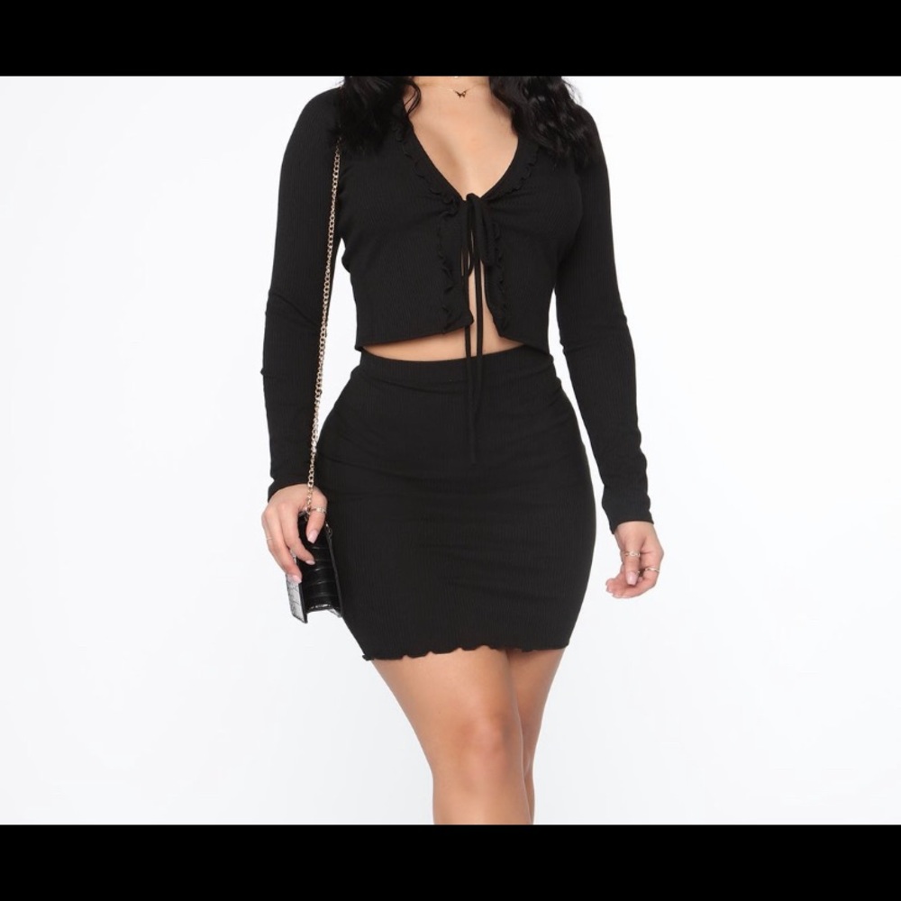 Cute 2-piece set, out for brunch